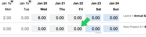 archive timesheet tasks