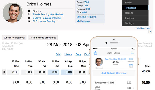 weworked timesheet software