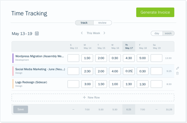 freshbooks time tracking