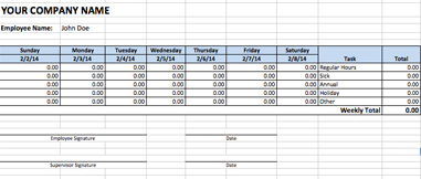 Excel Timekeeping Template from www.weworked.com